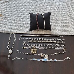 Sterling silver 925 Bracelets - 10 Pieces